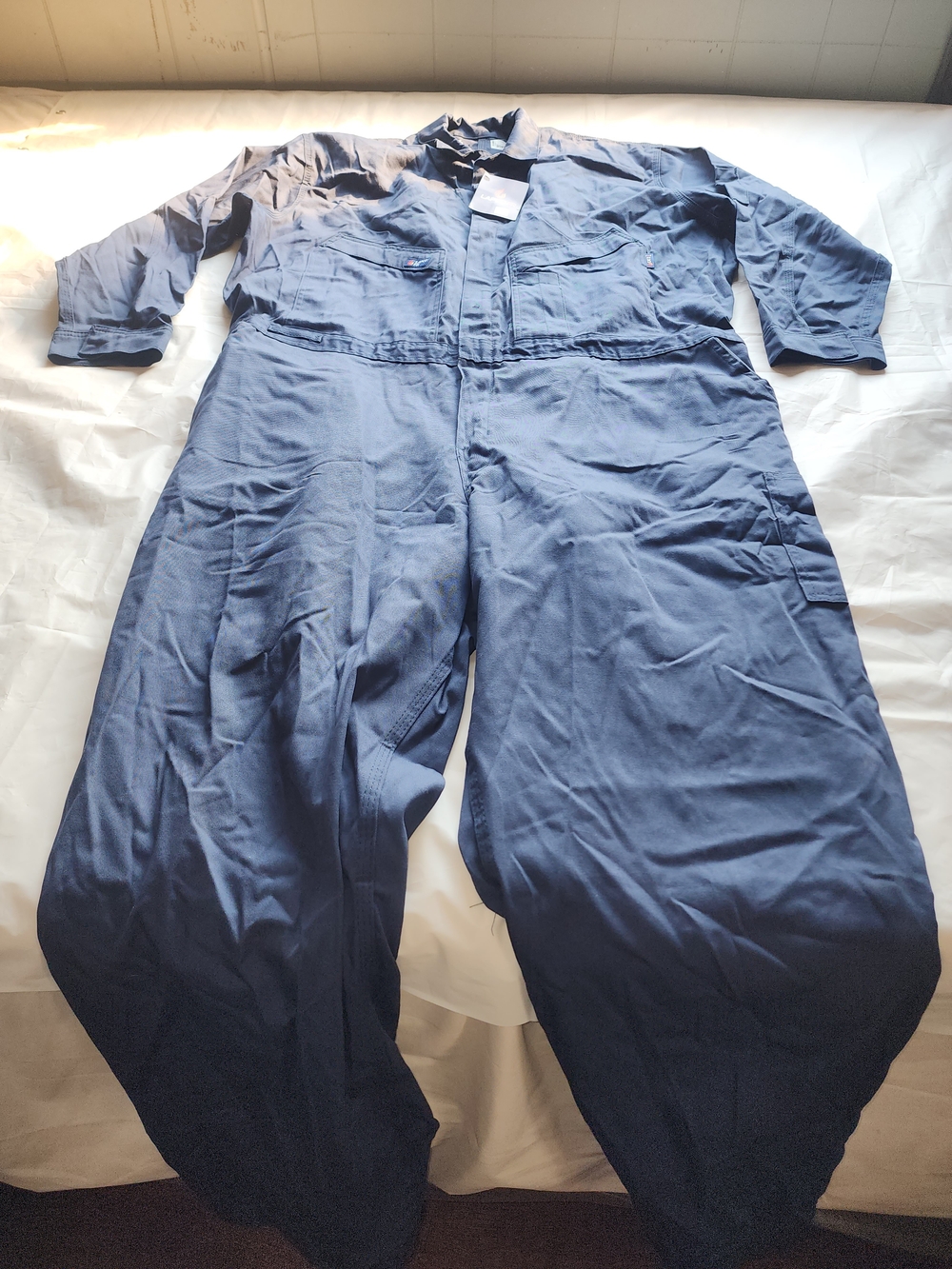 LAPCO FR FLAME-RESISTANT CAT2 MEN'S NAVY COVERALLS STY: CVFRD7NY SIZE 3XL- REG